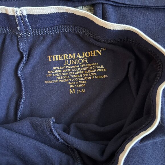 🔥 Cozy Kids Thermals! Thermajohn Boys Base Layer Set Sz M (7-8)  ❄️ - Picture 2 of 4